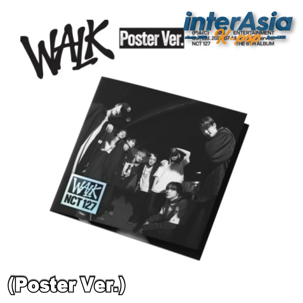 NCT 127 - 6th Album 「WALK」 (Poster Ver.) エヌシーティー 127 SMエンターテインメント kpop 韓国盤 送料無料