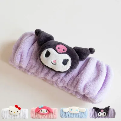 ヘアバンド サンリオ サンリオキャラクターズ ( SANRIO サンリオキャラクター 髪留め 汗止め 洗顔 ハローキティ マイメロディ シナモロール クロミ ヘアターバン ヘアアクセ バス用品 )【39ショップ】
