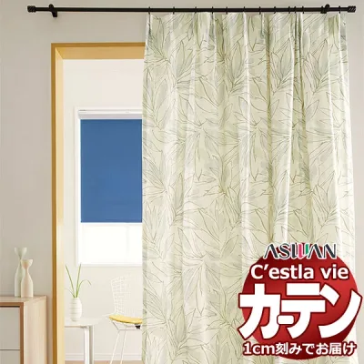 オーダー カーテン アスワン セラヴィ C2055〜2056 ハイグレード縫製 約1.5倍ヒダ 幅500×高さ100cm迄