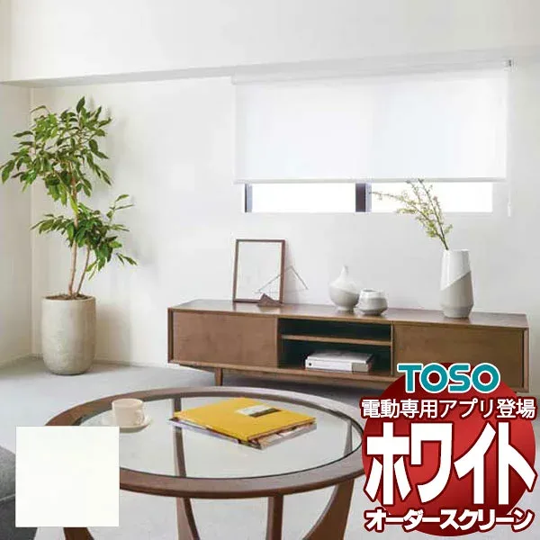 【ポイント最大23.5倍+クーポン】TOSO(トーソー)ロールスクリーン|ロールカーテン・オーダー・価格|プレーン 遮熱 標準プルコード ブランカ遮熱 ウォッシャブル生地 TR-6069 幅800×高さ2400mm迄