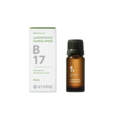 アットアロマ エッセンシャルオイル2本セット B17 レモングラスサンダルウッド 10ml【代引不可】
