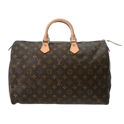 【〜10/9 最大5万円クーポン】ルイ ヴィトン LOUIS VUITTON モノグラム スピーディ 40 ブラウン M41522 モノグラムキャンバス レディース ハンドバッグ ヴィトンバッグ バック ブランド 【ローン48回払い無金利】【中古】