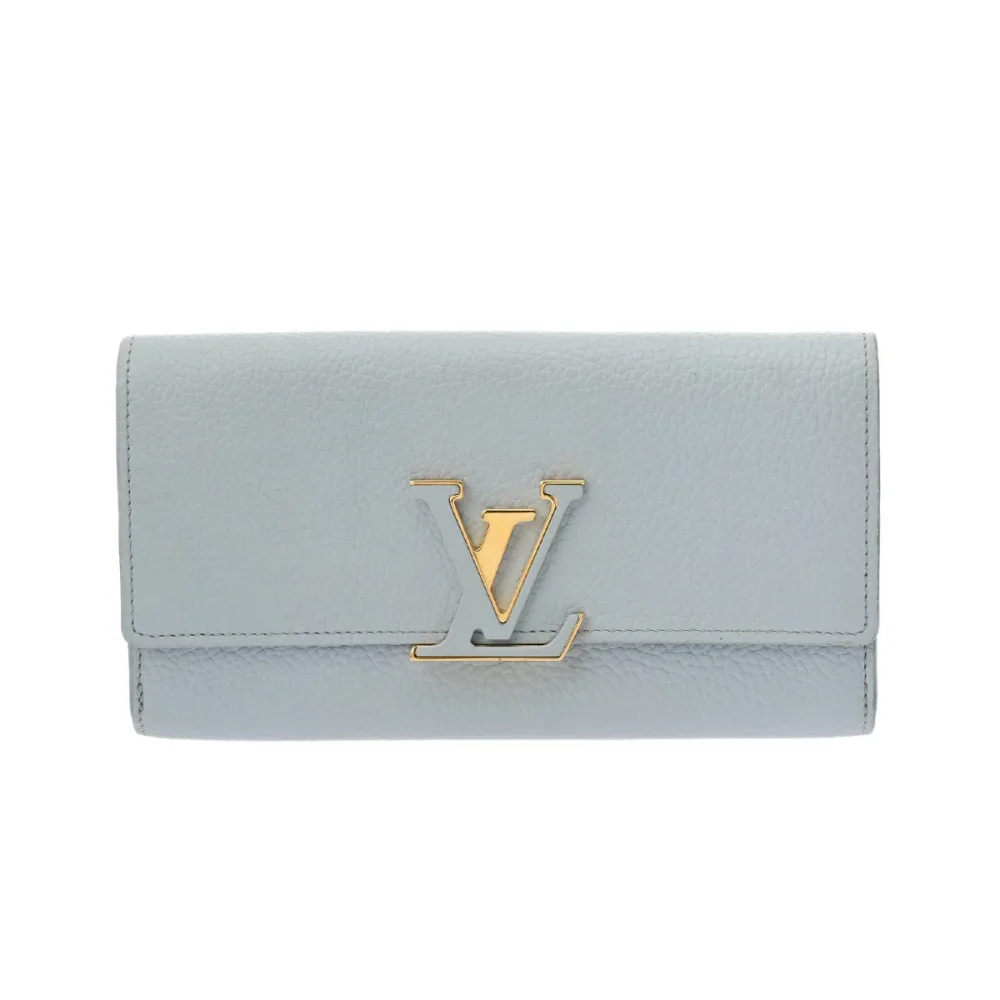 ルイ ヴィトン LOUIS VUITTON ポルトフォイユ カプシーヌ ブルーオランプ M69060 トリヨンレザー レディース 長財布 ルイ ヴィトン 財布 ブランド 【ローン48回払い無金利】【中古】