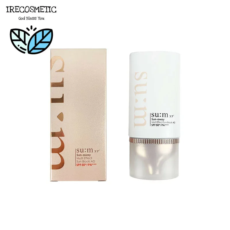 \su:m37(スム37)/サンアウェイ マルチエフェクトサンブロックAD SPF50+PA+++ 50ml/フェイスクリーム/化粧下地/日焼け止め/韓国コスメ/Sun-away Cooling Watery Sun Block AD