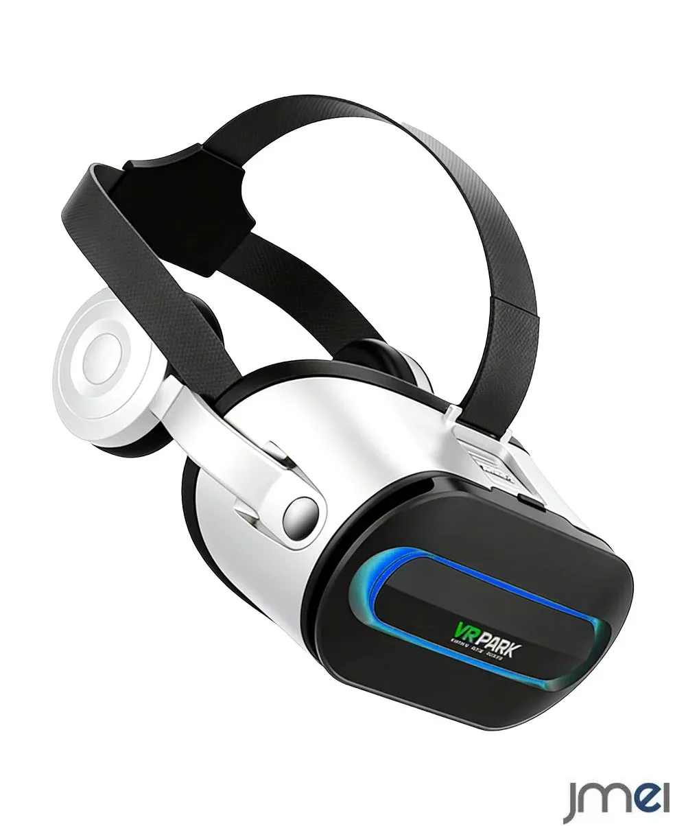 VRゴーグル ヘッドホン一体型 Bluetooth スマホ 視度調整可 1080P フル HD 120° 超広角視野 vrゴーグル ヘッドセット PUレザー 3Dメガネ ピント自由調整 iPhone17 Pro Max S26 ultra Xperia 対応 動画 ゲーム イヤホン vrゴーグル インドア 映画