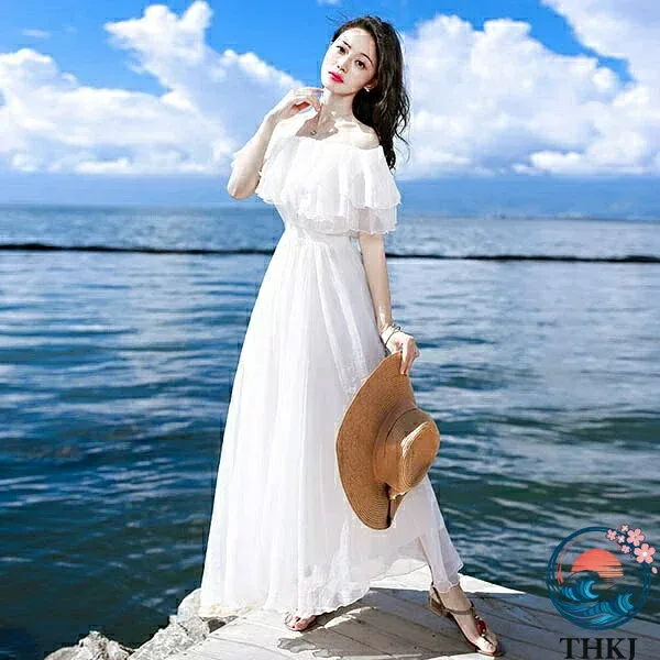 【全品5%ポイント】リゾートワンピース リゾートワンピ ハワイ ワンピース ハワイアン 大人可愛い 夏ワンピース 2way オフショルダー フリル 夏ワンピ レディース きれいめ おしゃれ 結婚式 旅行 デート
