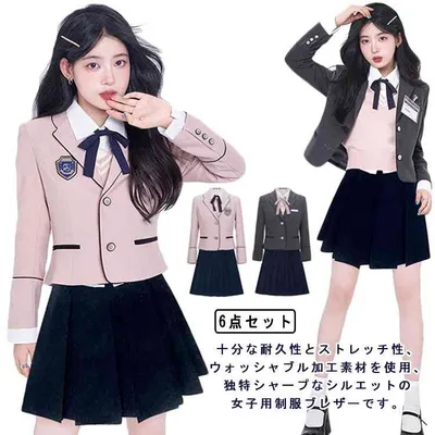 スーツ 女子高校生 制服 韓国 セットアップ 女子高校生 シャツ 上下セット フォー スクール制服 制服 セット 制服 学生服 高校生