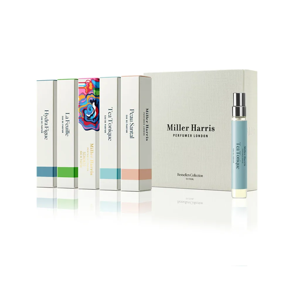 【正規輸入代理店】【 Miller Harris ミラー ハリス 】ベストセラー コレクション 7.5mL × 5 種 (イドラフィグ / ラ フューイ / スケルツォ / ティートニック / ポー サンタル)【フレグランス ユニセックス 】【コフレ ギフト ディスカバリーキット】