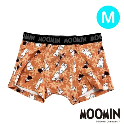 【パンツ3枚購入でメール便送料無料】ムーミン フラワー柄 ボクサーパンツ MM3049 Mサイズ メンズ キャラクターグッズ リトルミイ 綿混素材 前閉じ 見せパン ギフトに最適