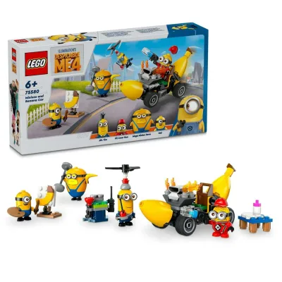 レゴ(LEGO) ミニオン ミニオンとバナナカー おもちゃ 玩具 プレゼント 誕生日 ブロック 知育 クリスマス 女の子 男の子 子供 6歳 7歳 8歳 9歳 乗り物 車 ミニカー 75580