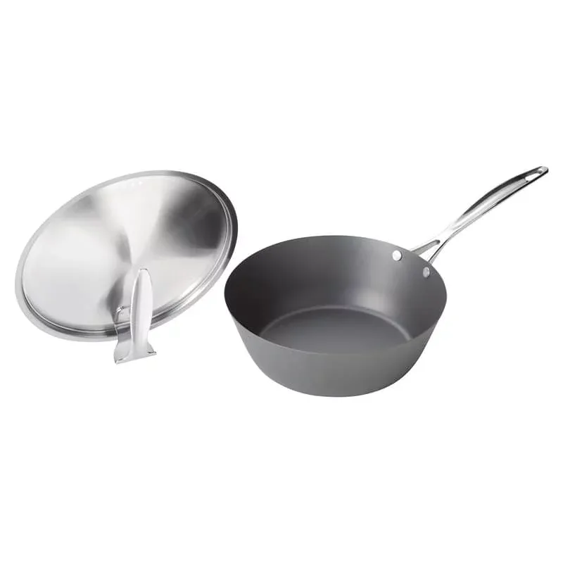 涅 IH対応窒化鉄いため鍋24cm(蓋付) MB-2581 602703