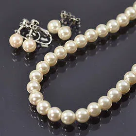 パール 真珠 パールネックレスセット ピアス イヤリング 真珠ピアス イヤリング ネックレス 真珠ネックレス パールセット 冠婚葬祭 イベント 結婚式 入学式 フォーマル 8mm珠 本貝パール 【メール便送料無料】【国産品(金具も日本製】