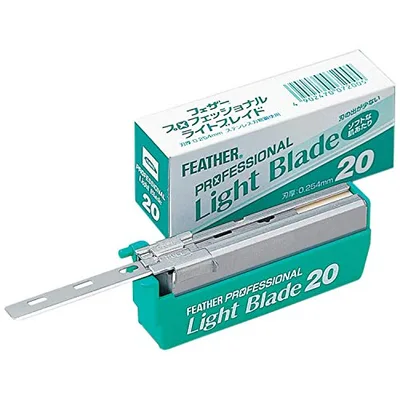 FEATHER フェザー プロフェッショナル ライトブレイド PL-20 替刃 20枚入
