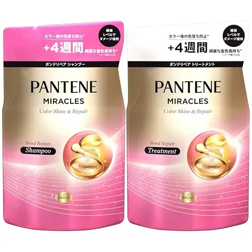 パンテーン ミラクルズ シャンプー&トリートメント 350g+350g 詰替 カラーシャイン&リペア【セット買い】カラーフェードケア カラーケア