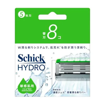 Schick(シック) ハイドロ 敏感肌 替刃(8コ)男性用 髭剃り カミソリ 男性用 髭剃り カミソリ