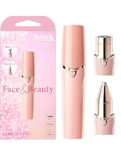 Schick(シック) ハイドロシルク Face & Beauty フェイスシェーバー 顔 眉 スティックタイプ 女性用 カミソリ うぶ毛