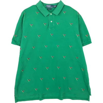 古着 ラルフローレン Ralph Lauren POLO by Ralph Lauren CUSTOM FIT 総柄 半袖 ポロシャツ メンズXXL相当 /eaa623954 【中古】 【260606】 【SS2609_10】
