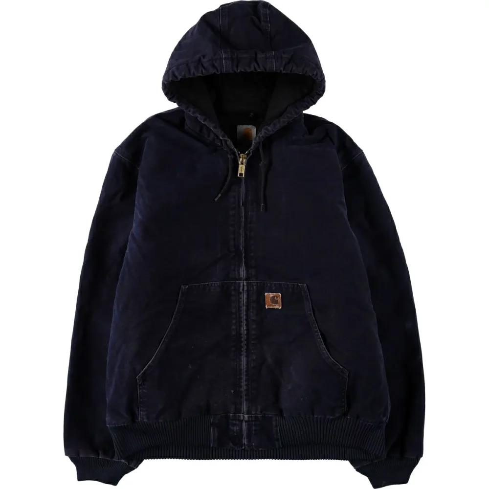 古着 カーハート Carhartt アクティブジャケット 中綿入り ダックフルジップパーカー メンズL相当 /eaa675579 【中古】 【261003】
