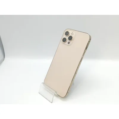 【中古】Apple au 【SIMロック解除済み】 iPhone 12 Pro Max 128GB ゴールド MGCW3J/A【京都】保証期間1ヶ月【ランクC】