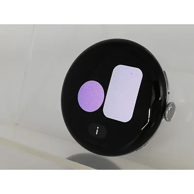 【中古】Google Pixel Watch4 Wi-Fiモデル 45mm Polished Silver アルミケース/Porcelain アクティブ バンド【大宮東口】保証期間1ヶ月【ランクC】
