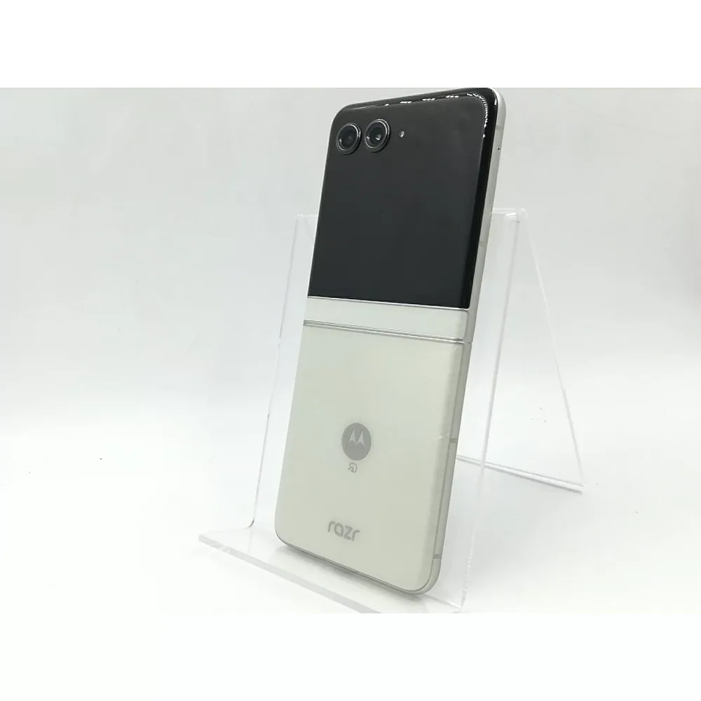 【中古】MOTOROLA 国内版 【SIMフリー】 motorola razr 60 ライトスカイホワイト【千葉】保証期間1ヶ月【ランクA】