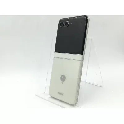 【中古】MOTOROLA 国内版 【SIMフリー】 motorola razr 60 ライトスカイホワイト【千葉】保証期間1ヶ月【ランクA】