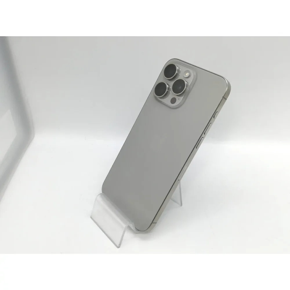 【中古】Apple 国内版 【SIMフリー】 iPhone 15 Pro Max 256GB ナチュラルチタニウム MU6R3J/A【大阪本店】保証期間1ヶ月【ランクA】