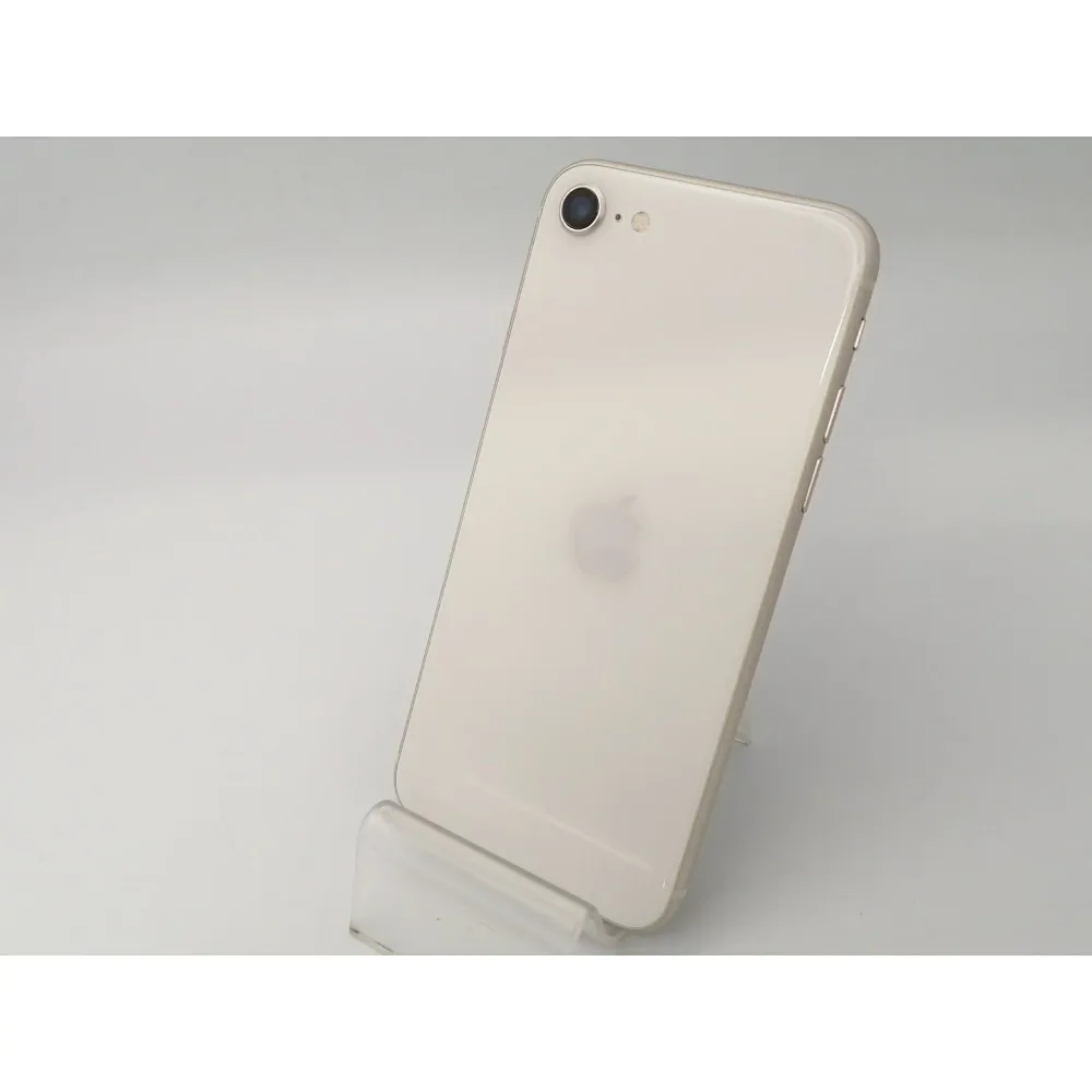 【中古】Apple 楽天モバイル 【SIMフリー】 iPhone SE(第3世代) 64GB スターライト MMYD3J/A【大阪堂島】保証期間1週間【ランクC】