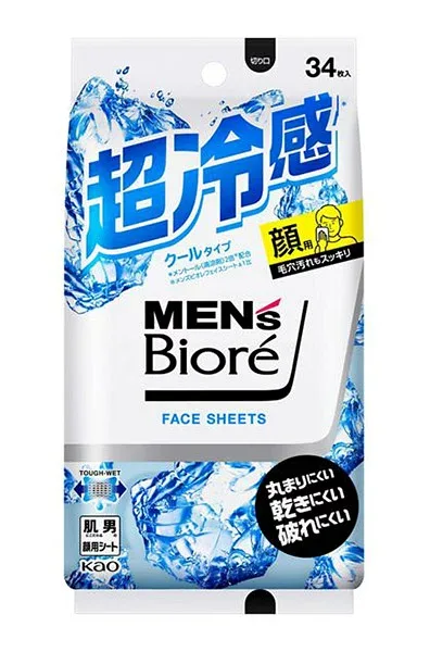 ★まとめ買い★ 花王 メンズビオレ フェイスシート クールタイプ 34枚 ×12個【イージャパンモール】