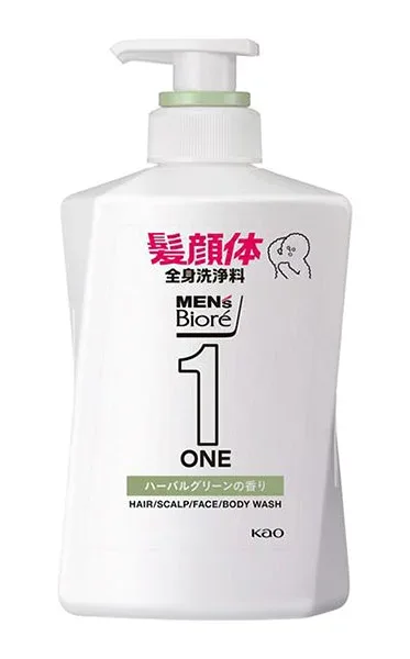 【送料無料】★まとめ買い★ メンズビオレ ONE オールインワン全身洗浄料ハーバルグリーン本体 480ml ×12個【イージャパンモール】