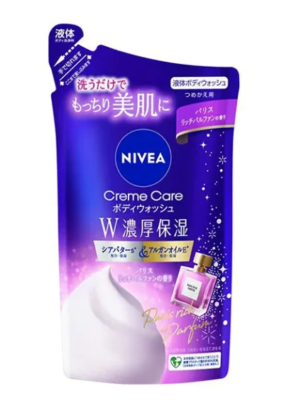 【送料無料】★まとめ買い★ ニベア クリームケアボディウォッシュ パリスリッチパルファンの香り 詰替用 340ml ×18個【イージャパンモール】