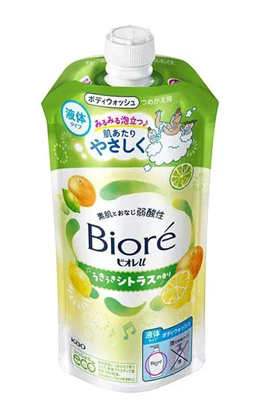 ★まとめ買い★ 花王 ビオレu うきうきシトラスの香り つめかえ用 320ml ×24個【イージャパンモール】