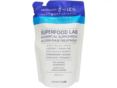 【お取り寄せ】スーパーフードラボ ビオチン+ ヘア トリートメント リフィル 400mL インバス 浴室内用 トリートメント ヘアケア
