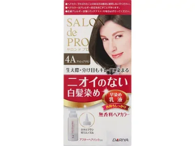 【お取り寄せ】ダリヤ サロンドプロ 無香料ヘアカラー 早染め乳液 4A アッシュブラウン 白髪用ヘアカラー ヘアカラー ヘアケア