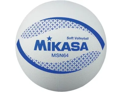 【お取り寄せ】ミカサ カラーソフトバレーボール ホワイト MSN64W