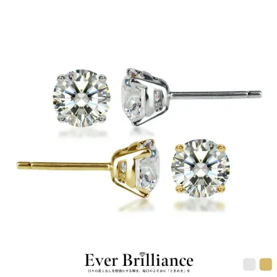 【 送料無料 】 0.3ct 0.5ct 1ct ピアス レディース 一粒 スタッド 金属アレルギー対応 ダイヤモンド級の輝き ゴールド シルバー925 K18 18金 プラチナ 仕上 プレゼント 誕生日 女性 大人 ギフト 上品 30代 40代 50代 金属 アレルギー