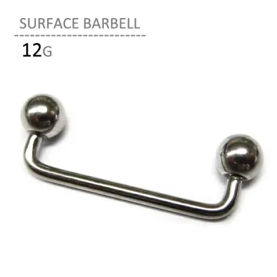サーフェイスバーベル 12G ボディピアス ボディーピアス トラガス ヘリックス 耳ピアス 軟骨ピアス 口ピアス ピアッシング マイクロダーマル ステンレス 首ピアス 鎖骨ピアス ヴァンパイア マディソン