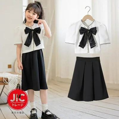 セットアップ 韓国子供服 キッズ 女の子 上下セット シャツ スカート セット 普段着 洋服 キッズ 子供服 ガールズ フォーマル
