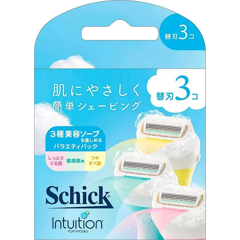 シック イントゥイション バラエティパック 替刃(3コ入) シック・ジャパン イントウイシヨンバラエテイカエバ3コ
