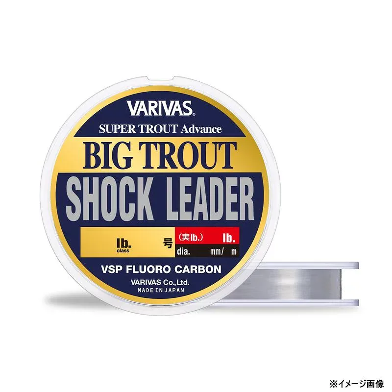 VARIVAS Super Trout Advance Big Trout Shock Leader VSP Fluoro 30m Natural (No. 3/12lb Class) Super Trout Advance Big Trout Shock Leader VSP Fluoro 30m (3 Go/12lb Class) VARIVAS Nylon Leader