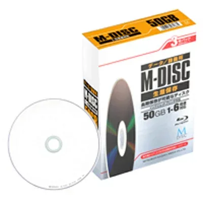バーベイタム 6倍速対応 長期保存用BD-R DL 3枚パック50GB ホワイトプリンタブル M-DISC DBR50RMDP3D1