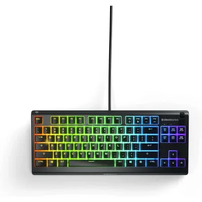 SteelSeries(スティールシリーズ) テンキーレスゲーミングキーボード Apex 3 TKL US 静音 英語配列 64831J
