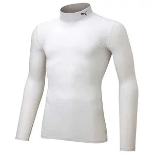 プーマ メンズ コンプレッション モックネック LS シャツ(プーマホワイト・サイズ:S) PAJ-656331-04-S PUMA サッカー・フットサル用インナーウェア