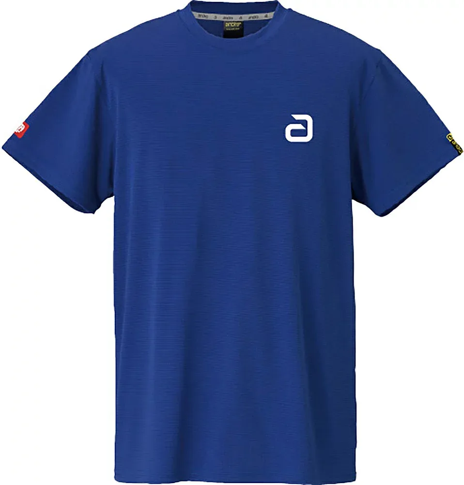 andro(アンドロ) アンドロ ナパTシャツ デオ アルファ(ディープブルー×ホワイト・サイズ:XL) AND-300023067-XL 卓球