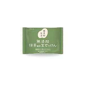無添加生活 無添加抹茶生せっけん 80g マックス ムテンカマツチヤセツケン