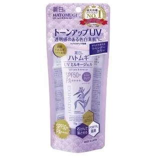 麗白 ハトムギ トーンアップUVミルキージェル 70g 熊野油脂 TアツプUVSPF50+チユ-ブ70