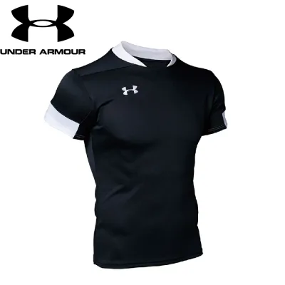 アンダーアーマー ラグビー プラクティス ショートスリーブ シャツ(ブラック・サイズ:XL) 1365028-001-XL UNDER ARMOUR UA