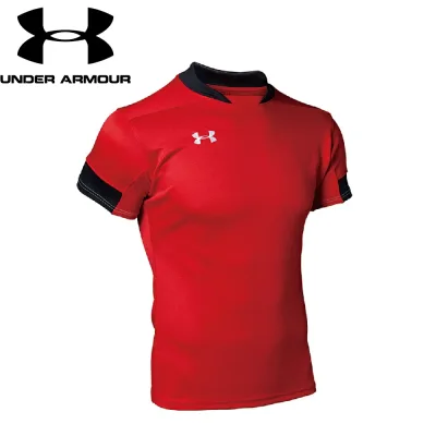 アンダーアーマー ラグビー プラクティス ショートスリーブ シャツ(レッド・サイズ:MD) 1365028-600-MD UNDER ARMOUR UA