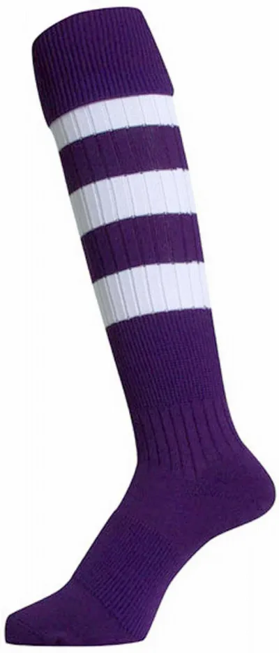 マイン RUGBY SOCKS(パープルネイビー×ホワイト) ソックス 25-27cm EBS-806