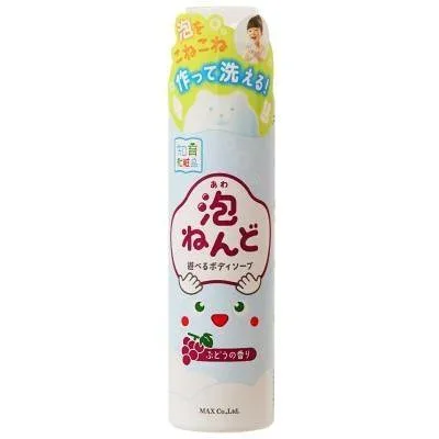 お風呂で遊べる泡ボディソープ 泡ねんど ぶどうの香り 160g マックス アワネンドボデイブト